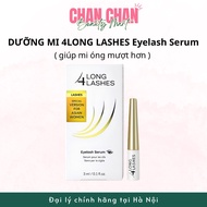 LONG4LASHES White Eyelash Serum 3ml, Eyelash Loss Reduction, Thickening, Lengthening Serum Made in P