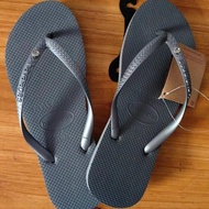 Havaianas Thong Slippers for Women Summer Brand Sandals Anti-Slippery Roman Style Flat Heel Pure Col