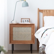 Bedide Cupboard Table Cabinet Vintage Rattan Cabinet French Nordic Reort tyle Home Deign