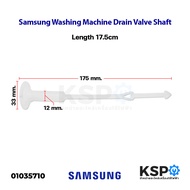 Samsung Washing Machine Drain Valve Shaft, Length 17.5cm, Washing Machine Spare Parts