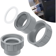 006723F 2" PVC Connector with 2 Nut Heater Flange Kit Used for Raypak Pool Heater Parts R185A, R265A