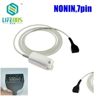 Finger Clip Ear Clip Silicone Long Cable Reusable Spo2 Oxygen Sensor Separated Spo2 Sensor for Nonin