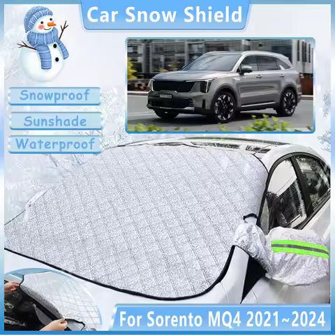 Car Snow Shield For Kia Sorento MQ4 2021 2022 2023 2024 Winter Front Windshield Anti-Freeze Cover Ou