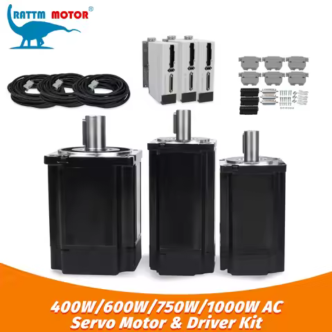 Support RS485 Magnetic Encoder AC Servo Stepper Motor Drive Kit 400W 600W 750W 1000W 1KW 220V Magnet