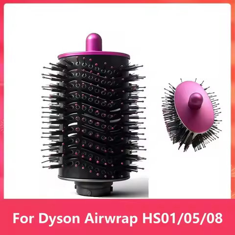 Large Round Volumizing Brush Attachment for Dyson Airwrap HS01/05/08, Round Brush for Dyson Air wrap