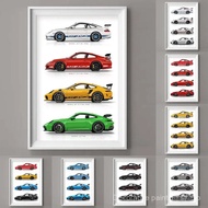 GT3 RS-Supercar Poster Generation Car Canvas Print Painting Home Decoration Wall Art Gift for Car Lo