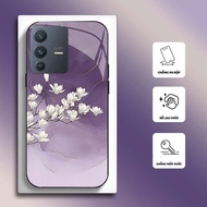 Case for VIVO V23 5G, V23E 5G Tempered glass, high quality MARBLE PATTERN