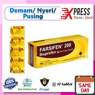 Xpress Farsifen 200mg STRIP For Dizziness Pain Fever Farsiven Fasifen Fasiven Tablet Ibuproven Ibupr