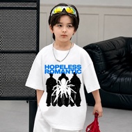 Korean Children's Clothing HOPELESS ROMANTIC Boys' T-Shirts 1-15 Years Original