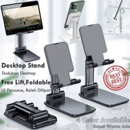 Smart Phone Holder Universal Phone Stand Mount Portable Desktop Live Streaming Lifter Up & Down 360°