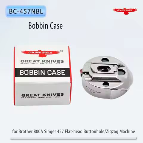 Golden Eagle BC-457NBL Bobbin Case Bobbin Cover for Brother 800A Flat-head Buttonhole Machine Singer