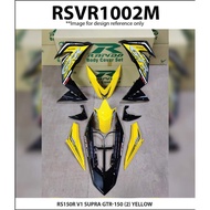 Cover Set Rapido RS150R V1 V2 V3 Honda Supra GTR-150 (2) Blue Yellow Red Black RS150 Accessories Mot