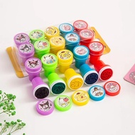 10Pieces Lovely stamp cartoon stamping chop mymelody Kuromi Cinnamoroll PomPom Purin Pochacco childr