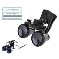 2.5X 3.5X Loupes Binocular Magnifier Pupil Adjustable Magnifying Glass