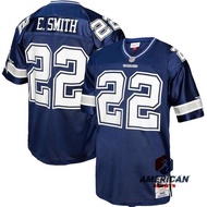 Dallas Denim Emmett Smith jersey Martino blue limited edition football jersey