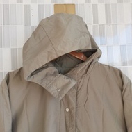 959. GREY CANVAS BUTTON HOODIE SIZE XL PRELOVED