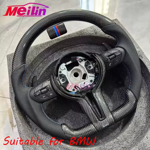 Suitable for BMW F10 F20 F30 F32 F36 F80 F82 M3 M4 M leather sport steering wheel, modified