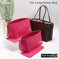 SSUNSHINE 1Pcs Insert Bag, Storage Bags with Bottom Linner Bag, Portable Felt with Zipper Travel Bag Organizer for Longchamp Bag