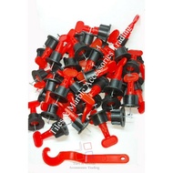【LOCAL STOCK】25 PCS Reusable Tile Spacer System Adjustable Tile Spacer Set Tile Leveling Kit Recycle