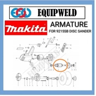 SPARE PART - MAKITA ARMATURE ASSY / STATOR COIL / HELICAL GEAR FOR 9215SB DISC SANDER (ORIGINAL)