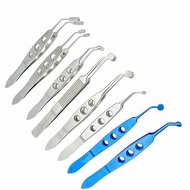 1Pcs Titanium /Stainless Steel Eyelid Forceps Ophthalmic Massage Forcep Plastic Surgery Tweezers Eye Surgical Forceps