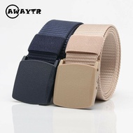 Adjustable Canvas Nylon Waist Belt Mens Tactical Belt for Military Training Belt