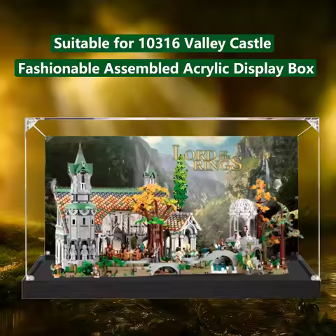 Acrylic Display case for Lego 10316 Valley Castle - Dustproof display Collection,10316 display (mode
