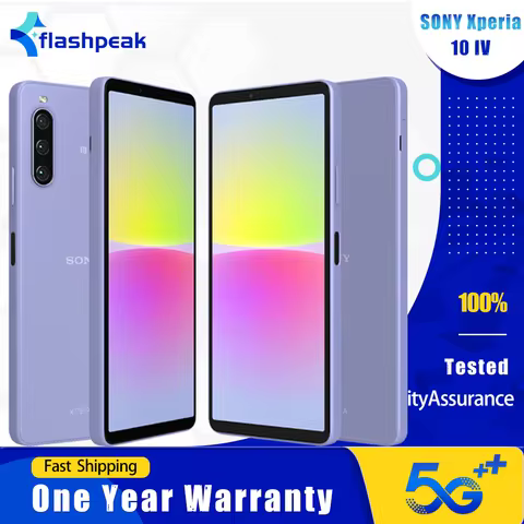 Original Sony Xperia 10 IV 10IV 5G Mobile Phone 6GB RAM 128GB ROM NFC 6.0" 12MP+8MP Snapdragon 695 O