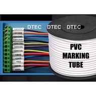 Electrical tube marker pvc tubing pvc marking tube white L N PE 0/1/2/3/4/5/6/7/8/9 wire marker