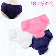 50Pcs/Pack Travel Portable Disposable Non Woven Paper Brief Panties Underwear Women Men Disposable P