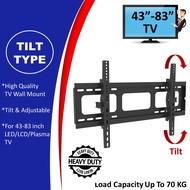 [Tilt Type] For 43”-83” inch Plasma/LED/LCD TV Tilt Adjustable Up & Down TV Wall Mount Bracket