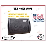 Stellar 10" Rear Bonnet Subwoofer With AMP Built-In Amplifier (200 Watt RMS)