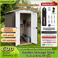 Outdoor garden Storage metal shed large backyard Storage Setor Laman Besar outdoor Garden Shed Cabin