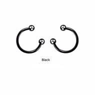 1PCS PIERCING Earrings SEPTUM HELIX TRAGUS LABRET STAINLESS STEEL HORSESHOE 8mm