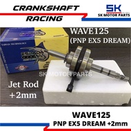 Racing Crankshaft Wave125(PNP EX5 Dream)(Jet 2mm)ESPADA(crankshaft modify ex5 dream jet 2mm block ex
