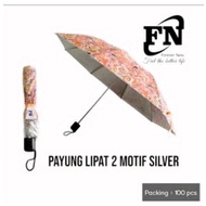 2-FOLD UMBRELLA WITH SILVER MOTIF/1pcs UMBRELLA