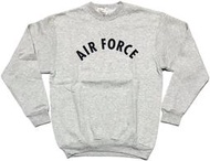 美軍公發 USAF 空軍 長袖運動服 棉T 灰白色 全新 SIZE：S