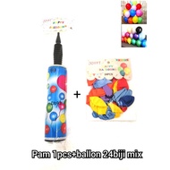 Set ballon 24pcs +pam ballon 1pcs/1set belon and pam belon