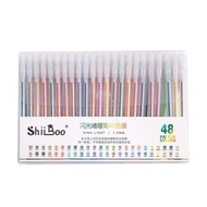 🌸Free Shipping🌈Taiwan Ready Stock🌸Can Open Tickets🌸Flashing Handbook Student Pen Glitter Glitter Gli