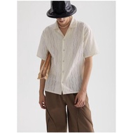 [3.2% off Time Special Offer] 2026 Latest Style Trendy Men's Clothing Cuban Collar Hollow Shirt Men'