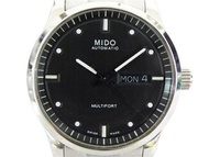 機械錶 [MIDO M005830A] 美度 全不銹鋼自動錶[黑色面+星+日期]中性/新潮/軍錶