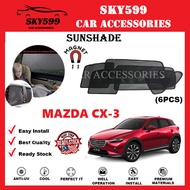 (Magnetic)Mazda CX3 CX-3 Epic Sunshade [6 PCS]