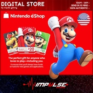 [10 MINUTES DELIVERY] Nintendo Switch eShop Prepaid Gift Top Up (USD) US$10 US$20 US$50