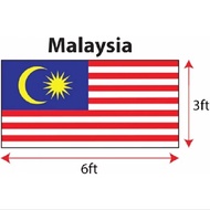 Malaysia Flag 3x6ft, Bendera Malaysia 3x6ft, Polymesh