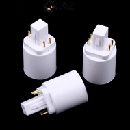 H&Z 3Pcs 4 Pin Conductive G24 To E26/E27 Soet Adapter G24Q Lamp Base Adapter G24Q To Medium Light So
