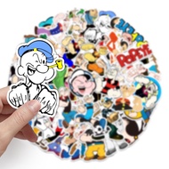 💥พร้อมส่ง💥ลายการ์ตูนอะนิเมะ ป๊อปอาย POPEYE 大力水手 กันน้ำ สติ๊กเกอร์ ใช้ซ้ำได้ กระโปรงหลังรถ โทรศัพท์มือถือ sticker 50pcs