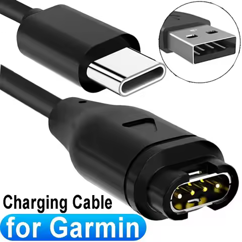 For Garmin Watch Universal USB Type-C Charger USB-A USB-C Charging Cable for Fenix 5 5S 5X Plus 6 6S