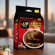 G7 COFFEE - 中原G7美式萃取黑咖啡200克 (2克x 100包) 100杯 即溶咖啡 微研磨咖啡 美式咖啡 齋啡 黑咖啡 平行進口