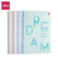 Deli Spiral Notebook / Buku Tulis Spiral A4 60 Lembar Kertas Halus LA460