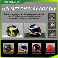 Helmet Display DIY Acrylic Box With Base / Helmet Display Kotak Akrilik DIY Dengan Tapak E1